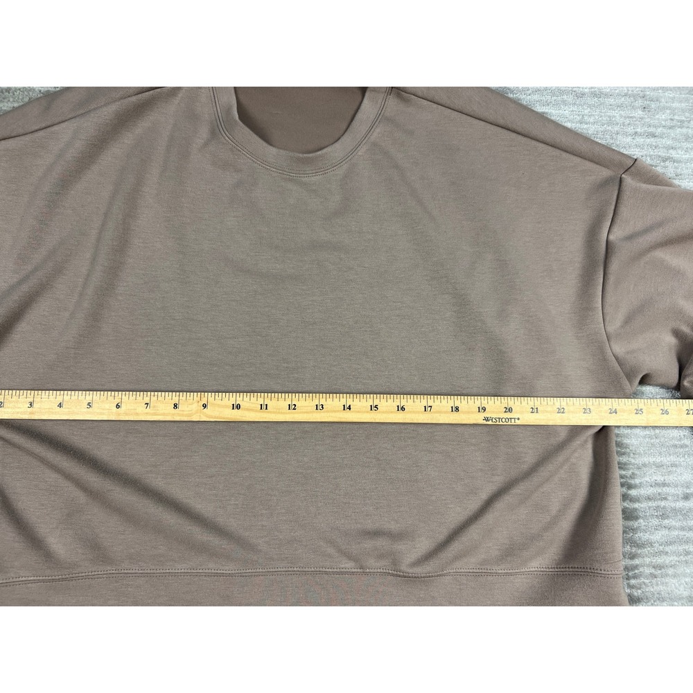 Scoop Lounge Set Womens XL Taupe Brown‎ Sweatshirt Wide Leg Pants 2pc SC018698 - Picture 5 of 16
